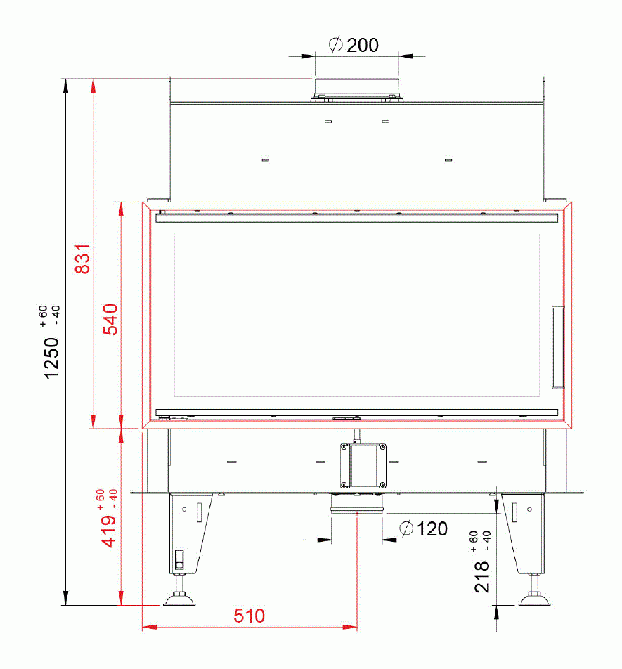 Каминная топка BeF Twin 10 II