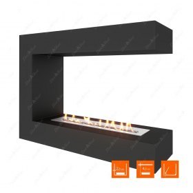 Биокамин торцевой SteelHeat GRAND 900 (Стандарт)
