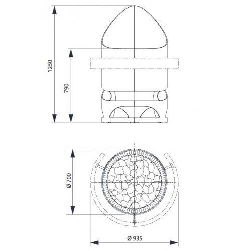 Электрическая печь для сауны EOS Zeus 16 кВт