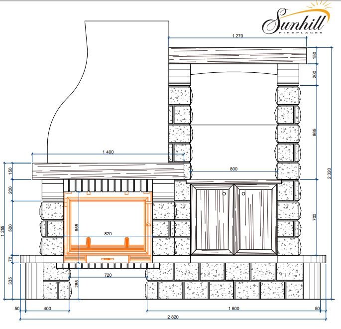 Каминная облицовка Sunhill Nevada