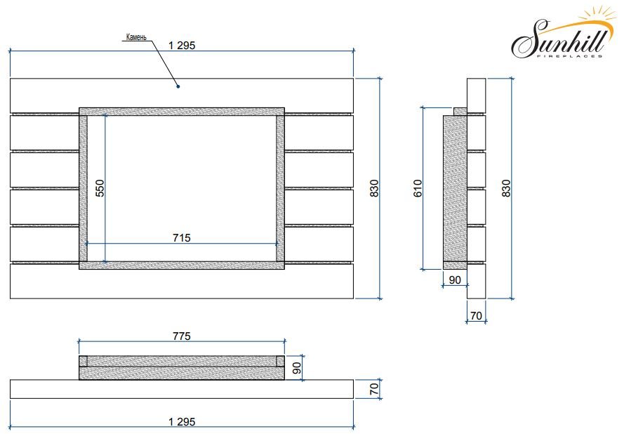 Каминная облицовка Sunhill Premium