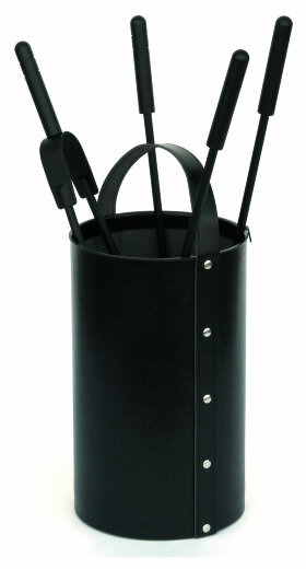 Набор каминный Comex 50.240N (кожа черная)