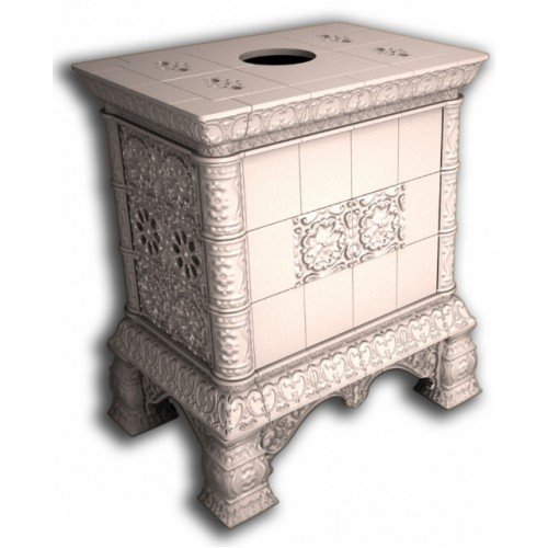 Каминная облицовка КимрПечь Кострома декоративная центральная Белый