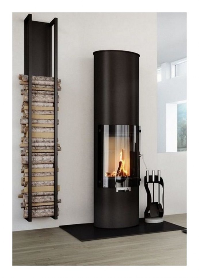 Настенная дровница для камина SafaMaster D790BK