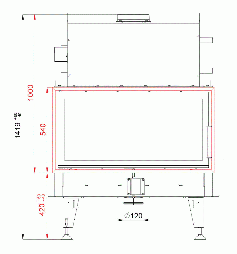 Каминная топка BeF Twin 10 N Aquatic II