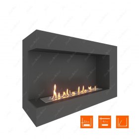 Биокамин угловой SteelHeat GRAND 900 левый (Стандарт)