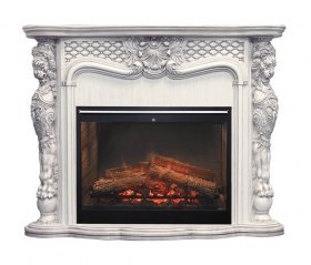 Каминокомплект Castle - Слоновая кость с темной патиной с очагом Symphony 30'' DF3020-INT