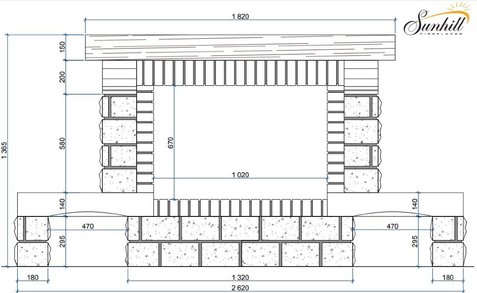 Каминная облицовка Sunhill Florida