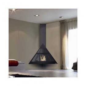 Камин ADMETO RINCON, подвесной, чёрный (Traforart)