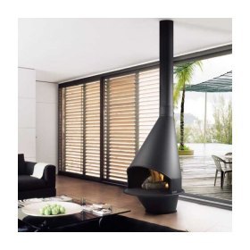 Камин OVIEDO FRONTAL, чёрный (Traforart)