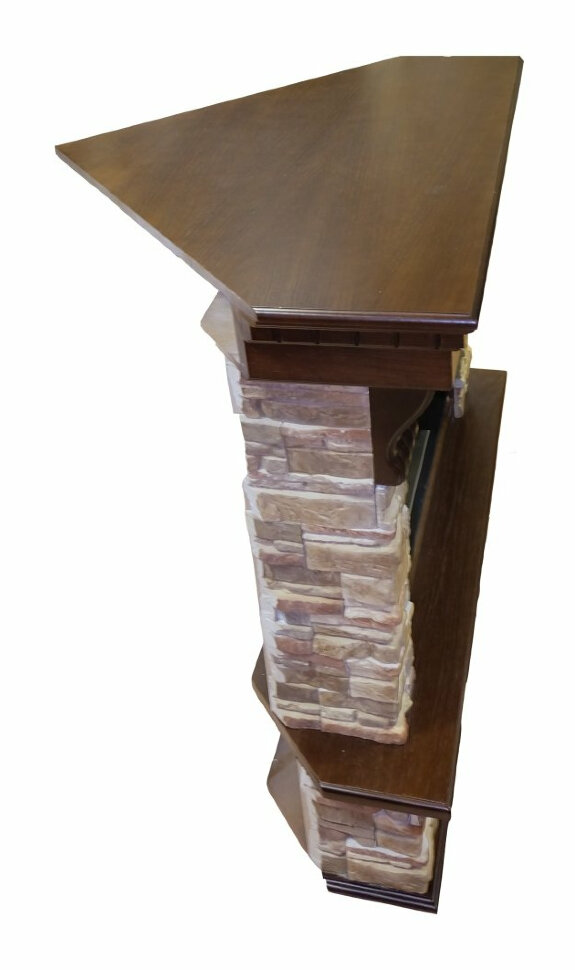 Биокамин Firebird Валенсия угловая, темный дуб