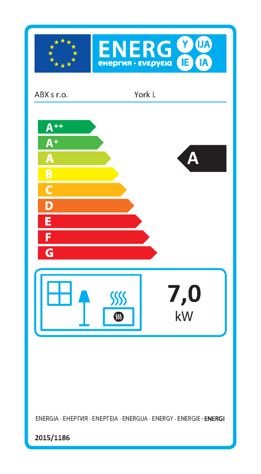Каминная топка ABX York L (вставка)