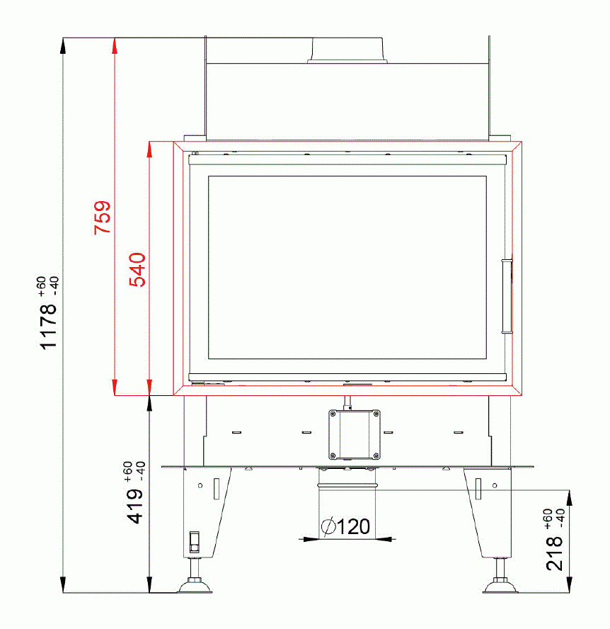 Каминная топка BeF Double 7 N Feel