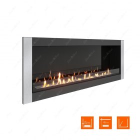 Биокамин в нишу SteelHeat ONE-V 1400 XL (Стекло + Стемалит)