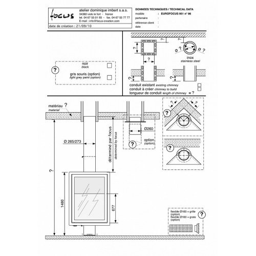 Камин дровяной Focus Eurofocus 951