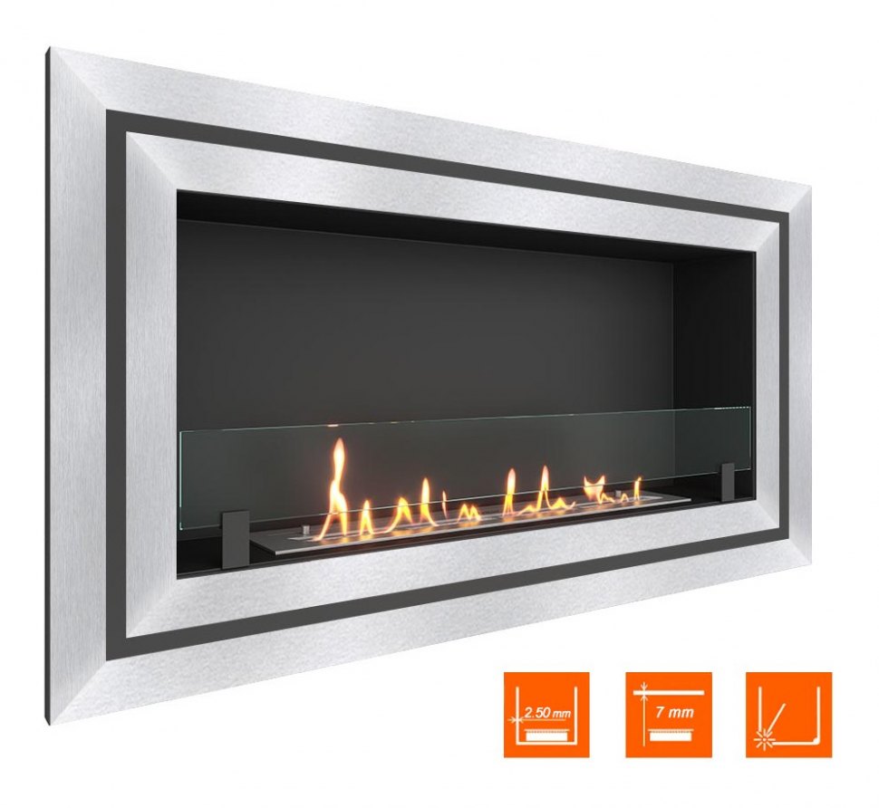 Биокамин в нишу SteelHeat GRAND-D 1200 (Стекло)