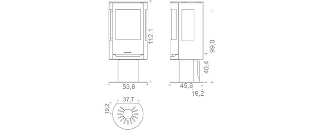 Печь-камин WIKING LUMA 1