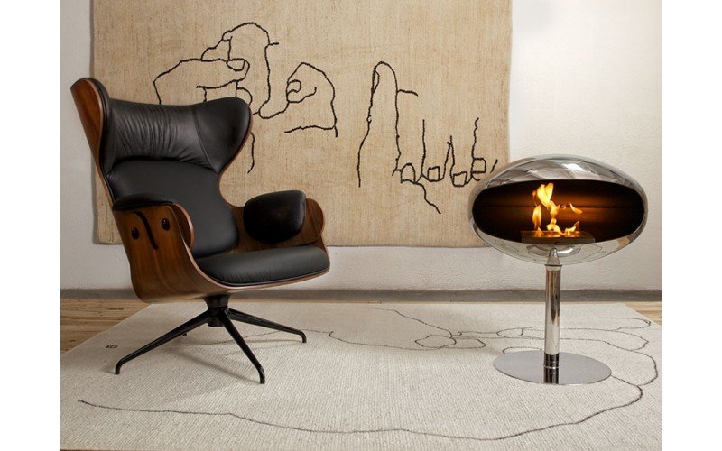 Биокамин Cocoon Fires напольный камин Terra Pedestal Stainless Steel