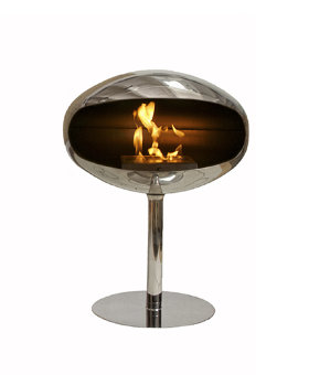 Биокамин Cocoon Fires напольный камин Terra Pedestal Stainless Steel