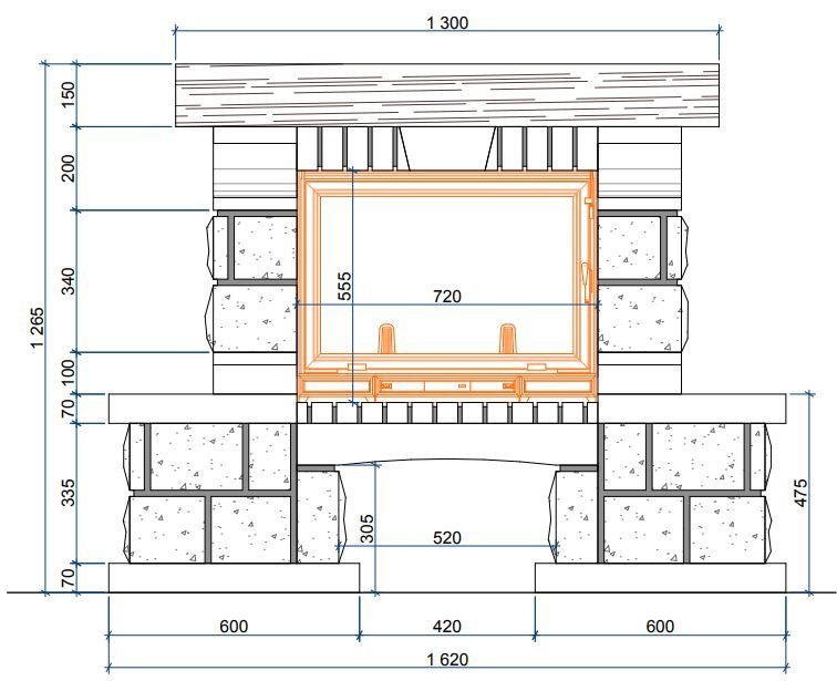 Каминная облицовка Sunhill Paris