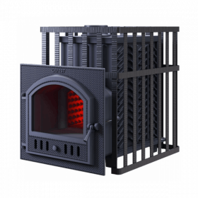 Чугунная банная печь Гефест 3К в сетке - 30 (П)