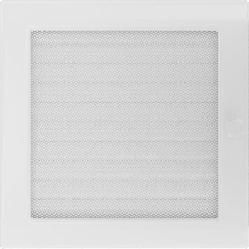 Решетка вентиляционная белая с жалюзи