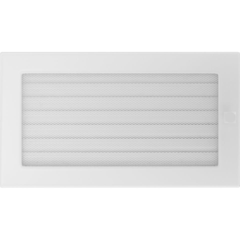 Решетка вентиляционная белая 17х30 с жалюзи