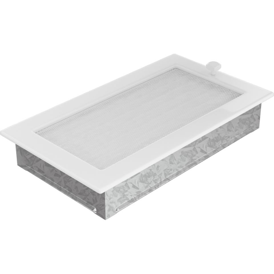 Решетка вентиляционная белая 17х30 с жалюзи