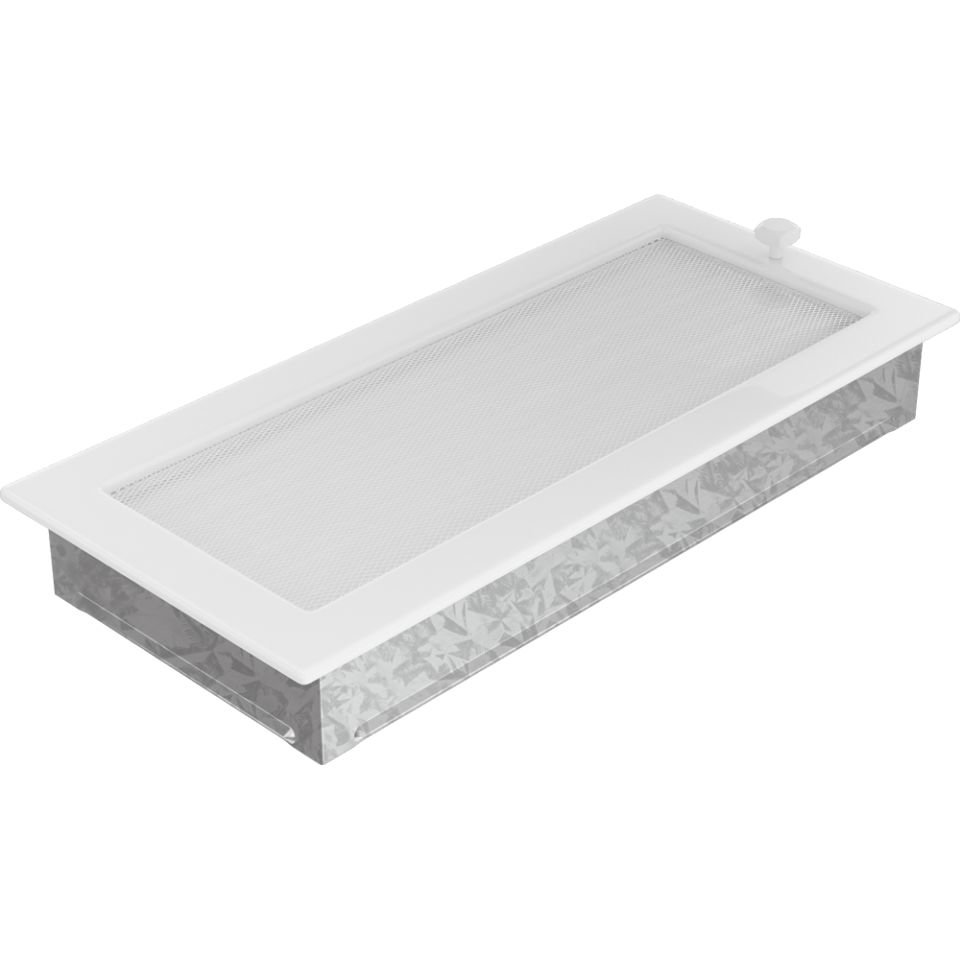 Решетка вентиляционная белая 17х37 с жалюзи