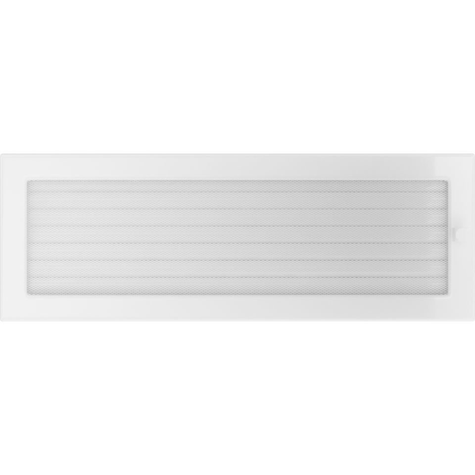 Решетка вентиляционная белая 17х49 с жалюзи