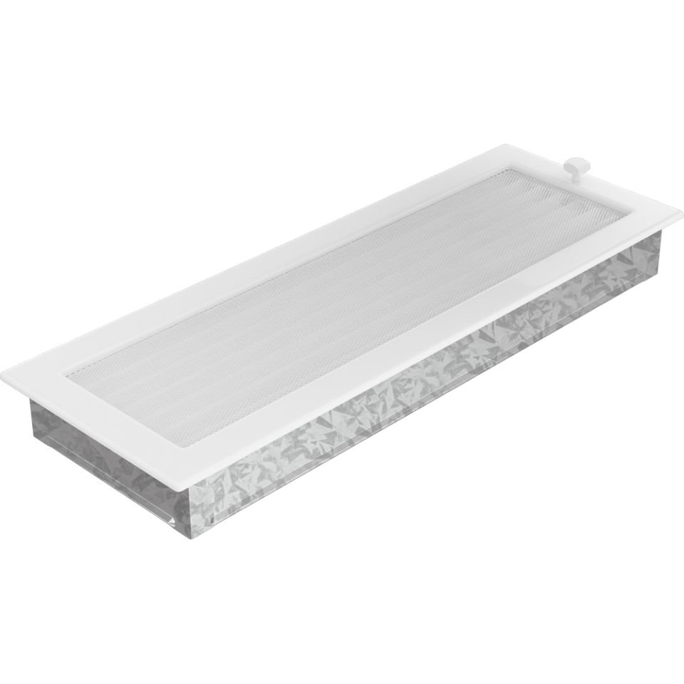 Решетка вентиляционная белая 17х49 с жалюзи