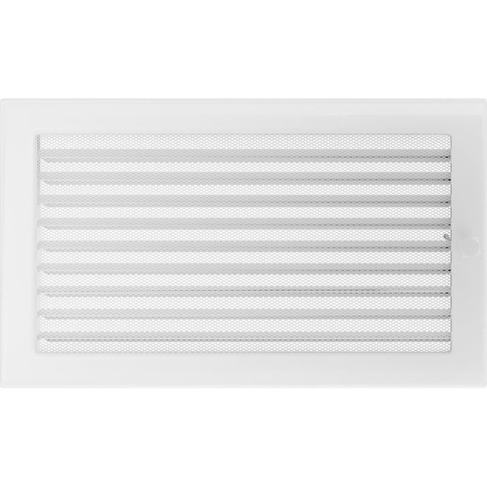 Решетка вентиляционная белая 22х37 с жалюзи