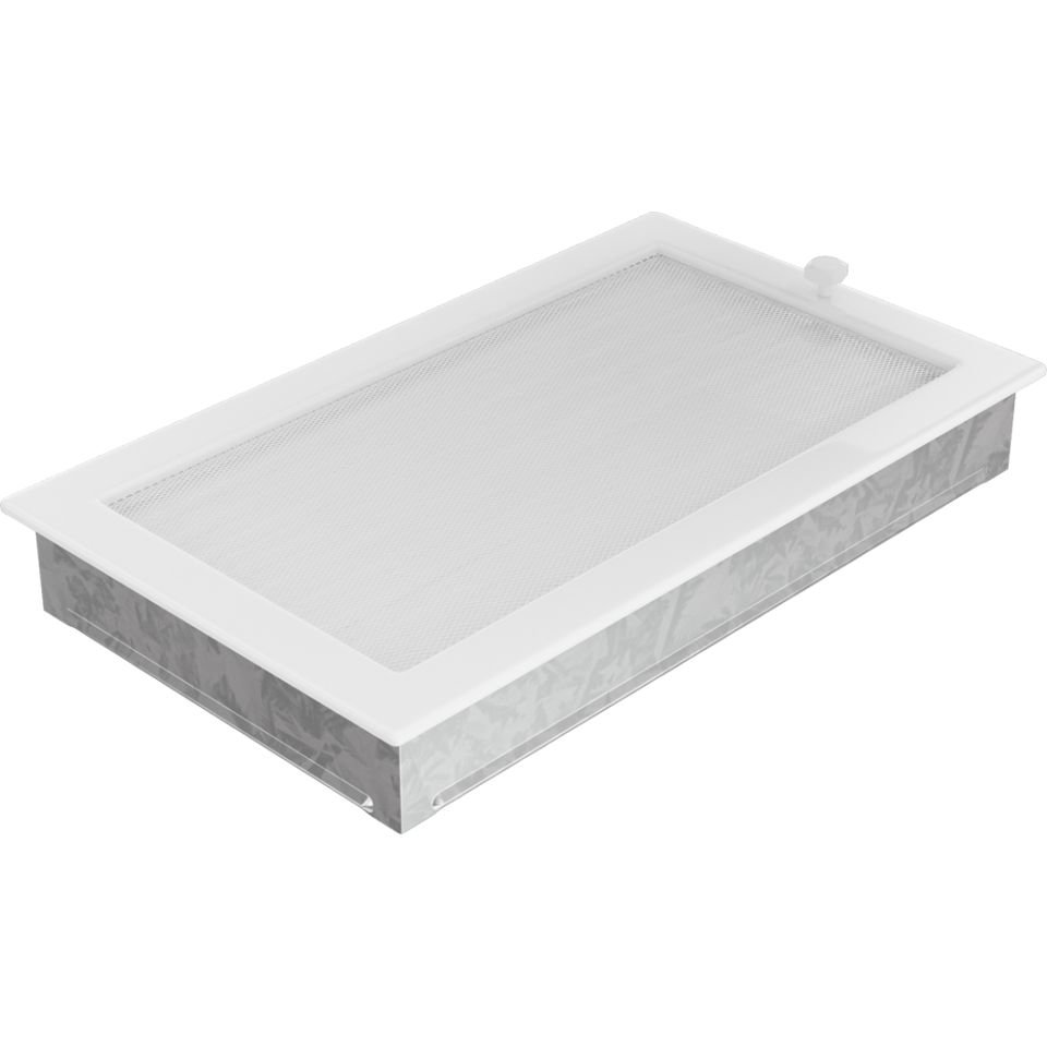 Решетка вентиляционная белая 22х37 с жалюзи