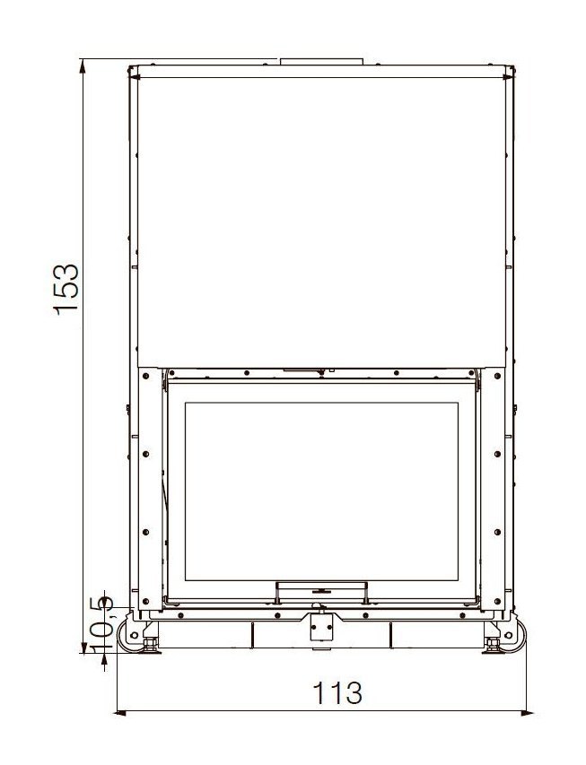 Каминная топка Edilkamin Windo 90 N, Nero