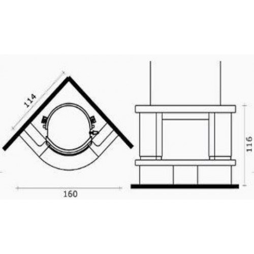 Каминная облицовка EdilKamin Bahia