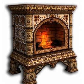 Каминная облицовка КимрПечь Кострома декоративная центральная Октябрь