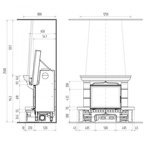 Каминная облицовка Supra Fleurac 2