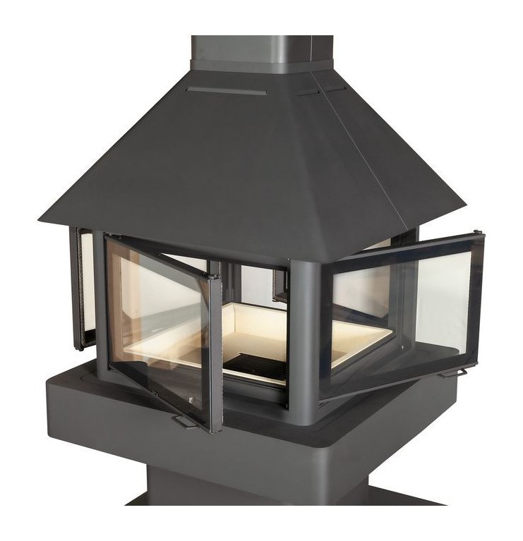 Камин ЭкоКамин Эклипс островной Гигант