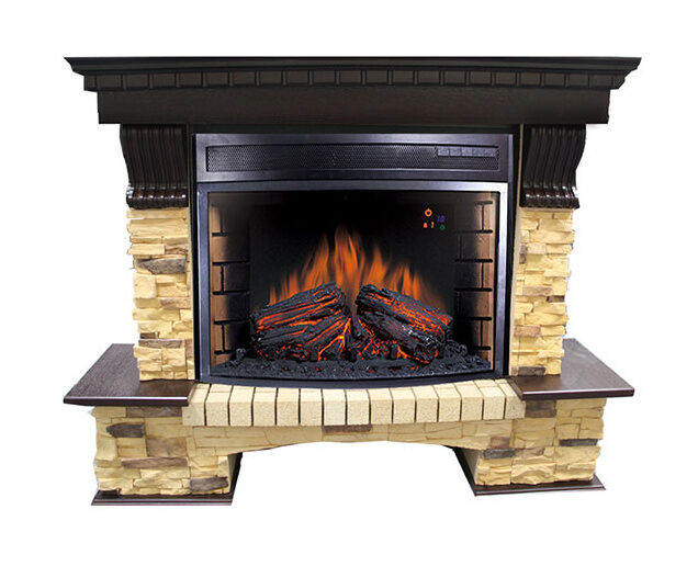 Портал Pierre Luxe сланец угловой под очаг Dioramic 25FX