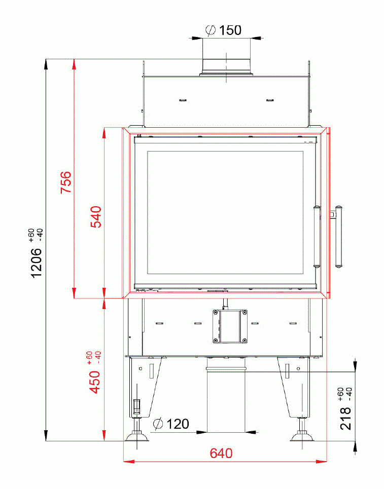 Каминная топка BeF Twin 7 CP/CL