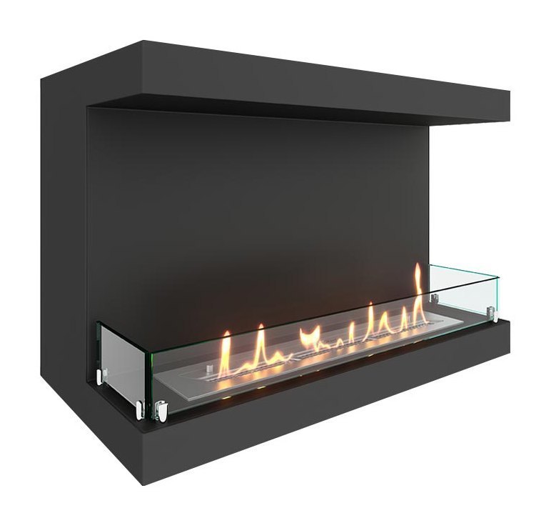 Биокамин фронтальный SteelHeat LONG 800 (Стекло)