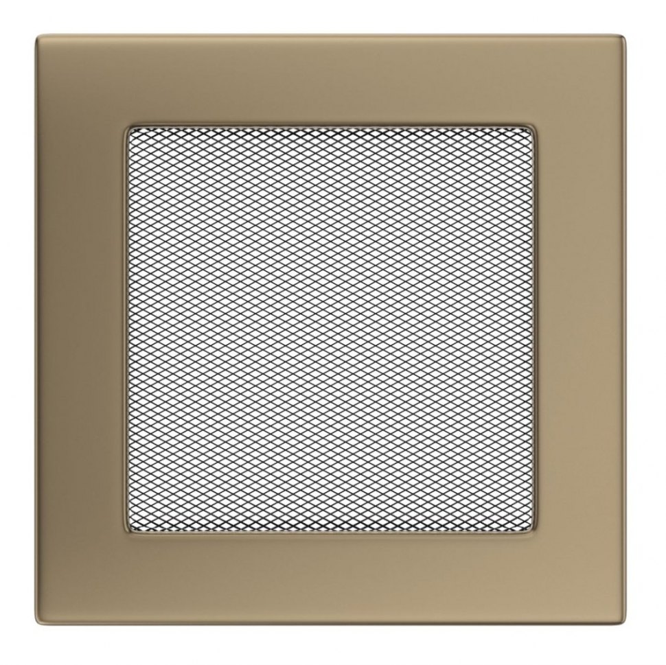 Решетка вентиляционная латунь гальваника 17х17