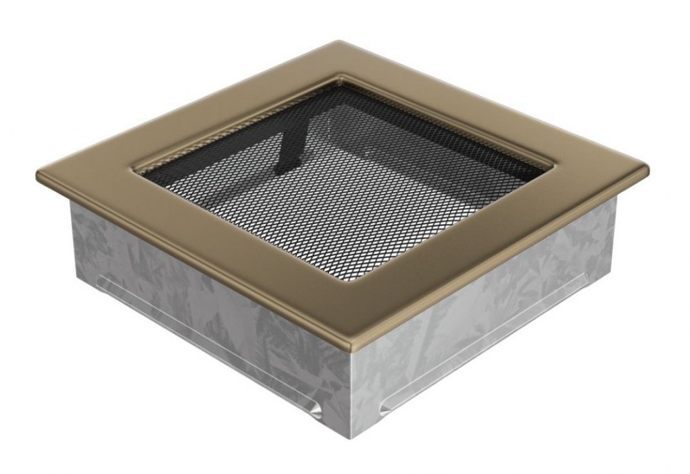 Решетка вентиляционная латунь гальваника 17х17