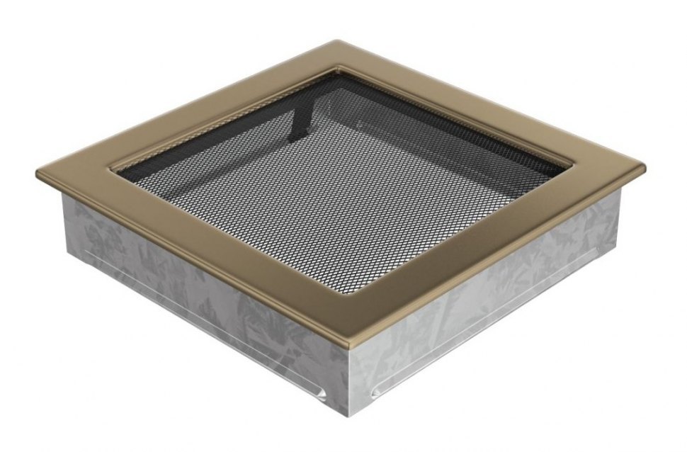 Решетка вентиляционная латунь гальваника 22х22