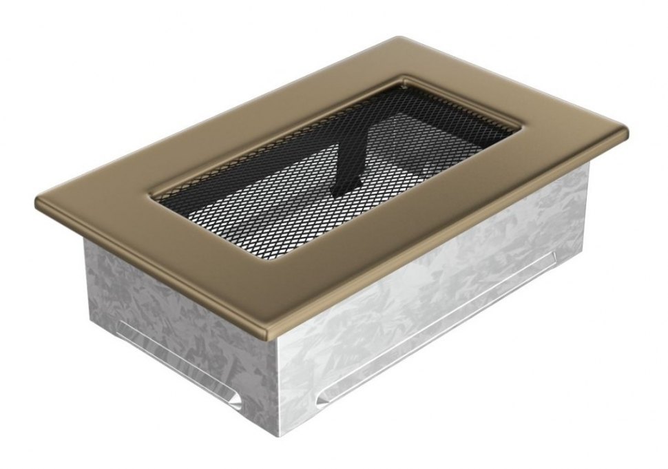 Решетка вентиляционная латунь гальваника 11х17