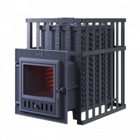 Чугунная банная печь Гефест 3К в сетке - 30 (М)