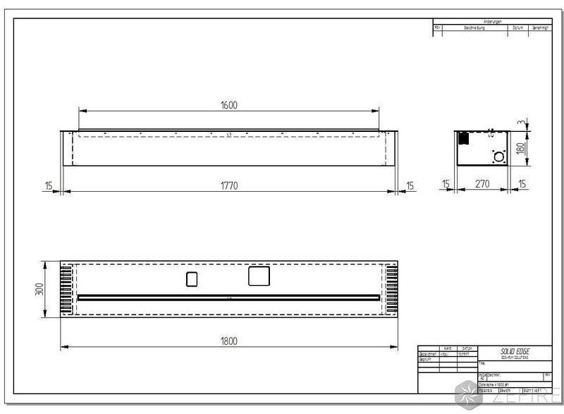 Биокамин автоматический ZeFire M 1800 с ДУ
