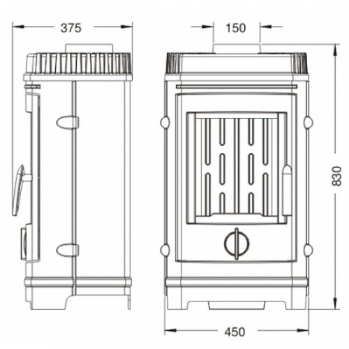 Печь-камин Invicta Chatel