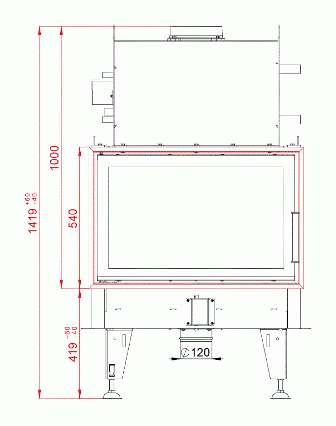 Каминная топка BeF Twin 8 Aquatic II