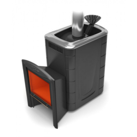 Дровяная печь для бани TMF Гейзер 2014 Inox Витра ЗК антрацит